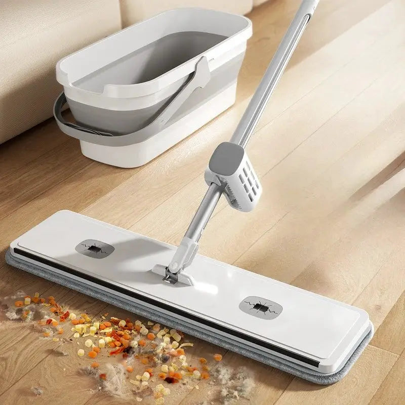 Self-Cleaning Squeeze Mop 360° Rotatable Flat Floor Mops Lazy Mop Microfiber Mop Floor Cleaning Supply for Living Room Bathroom from PriceLows™