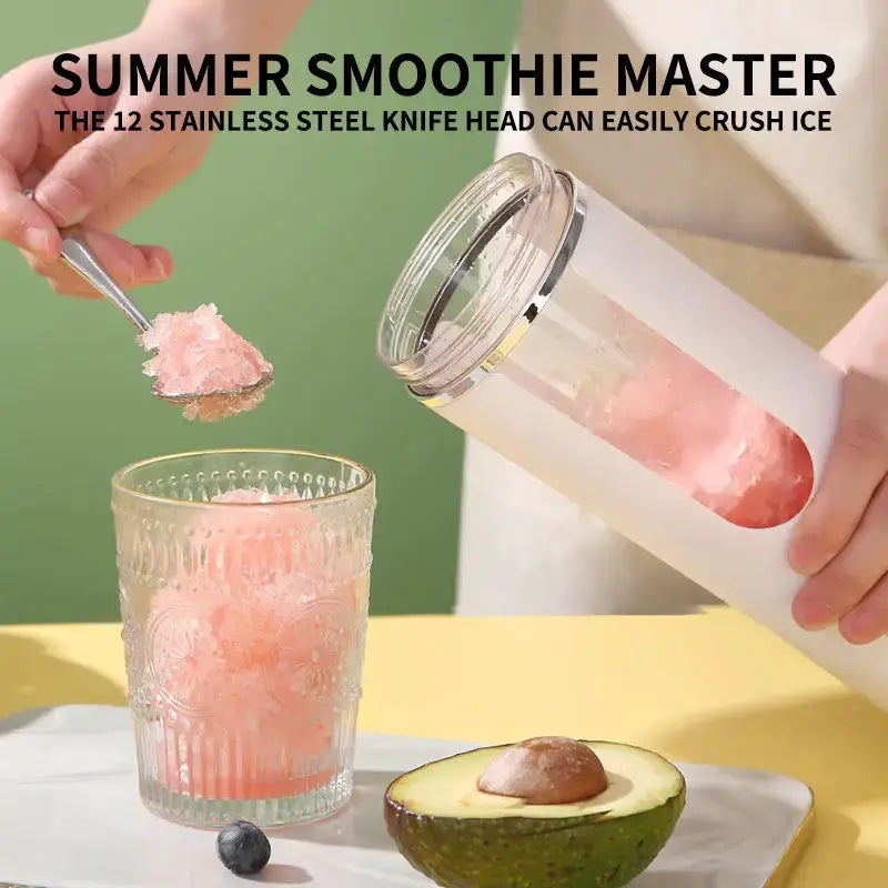 New 530ml Portable Juicer Wireless USB Charging Crushed Ice Electric Juicing 12 Blade 4 Gears 7.4V Mini Fresh Juice Blender from PriceLows™