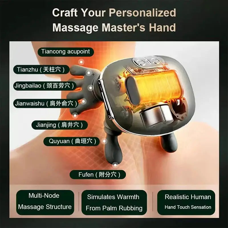 2026 Bionic Neck Shoulder Massager N7 Kneading Massager Shawl 3-Level Modes Neck Cervical Waist Leg Body Muscles Massage Pillow from PriceLows™