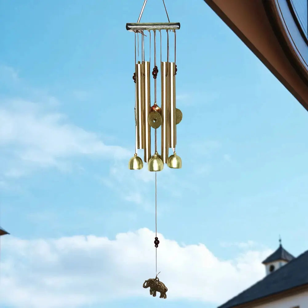 Aluminum Tube Wind Chime Metal Pipe Wind Chime Wind Bell Music Pendant Door Hanging Windchime Home Garden Decoration from PriceLows™