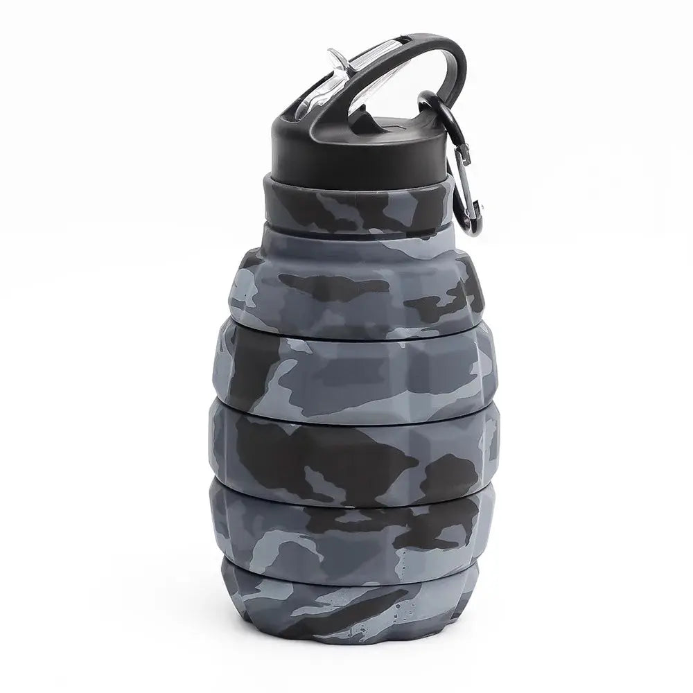 Silicone Retractable Grenade Water Bottle 580ML Foldable Sports Water Bottle Collapsible Reuseable Drinking Cup Cycling from PriceLows™