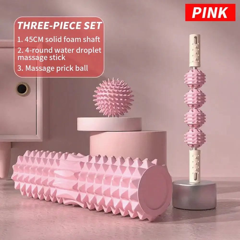 Massage Set | Prick Ball, Roller, Shaft | Abs Material | Multi Size