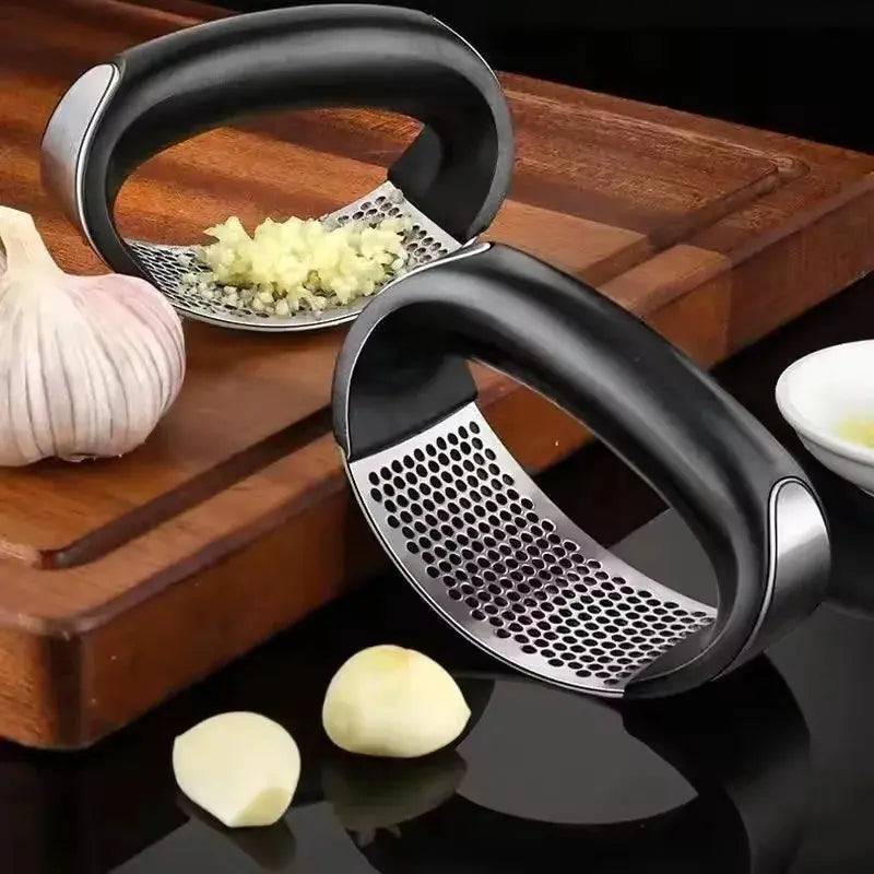 GarlicPress, Stainless Steel GarlicPress, Garlic Mincer, Chopping Garlic Tool, Fruit Vegetable Tools Kitchen Accessories Gadget from PriceLows™