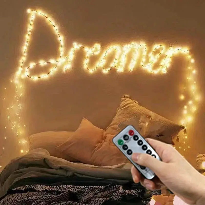 USB LED Fairy Lights Copper/Silver Wire String Lights with Remote Control Wedding Garland for Christmas Tree Bedroom Decoration from PriceLows™
