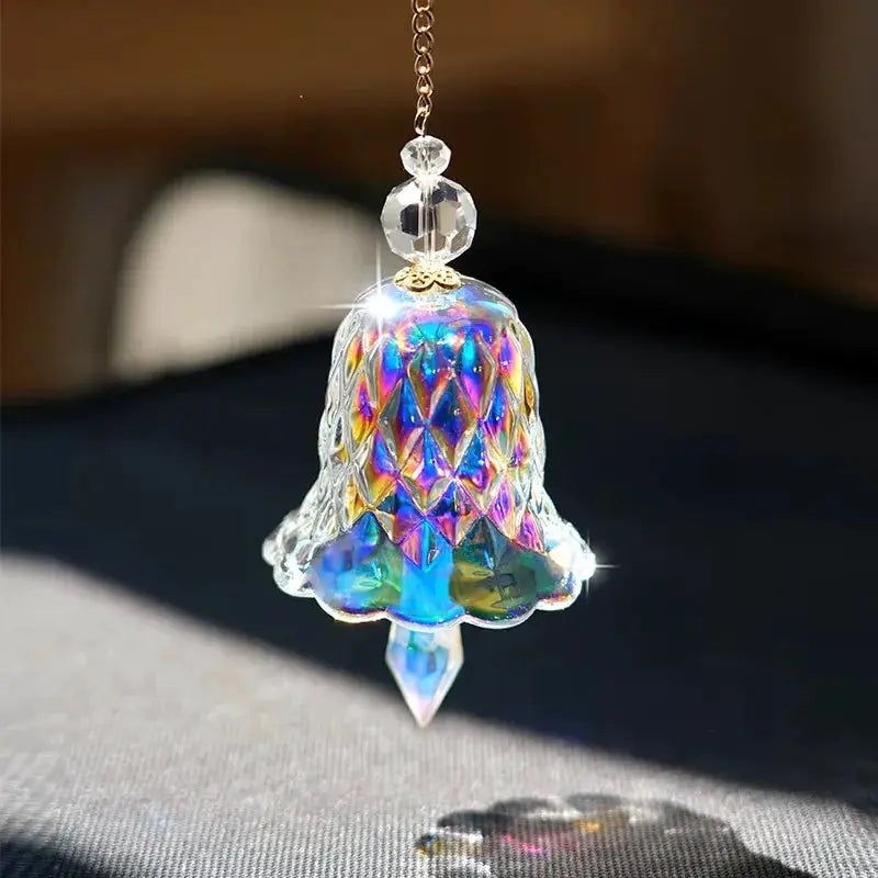 Rainbow Crystal Wind Chime Window Hanging Bell Glass Pendant Sun Catcher Christmas Decoration Home Decoration Garden Decoration from PriceLows™