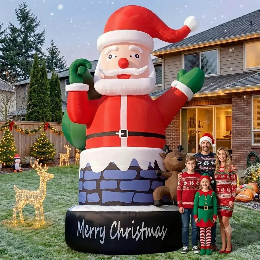 Giant Inflatable Christmas Chimney | 20 Ft Tall | Two Story