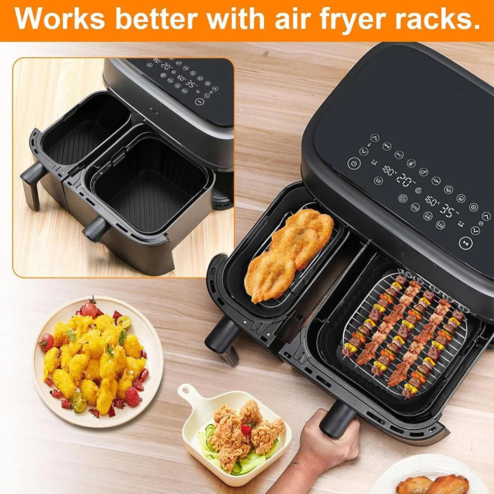 Air Fryer Liner | Ninja NA350 Compatible Silicone Molds | Reusable 2 Pcs