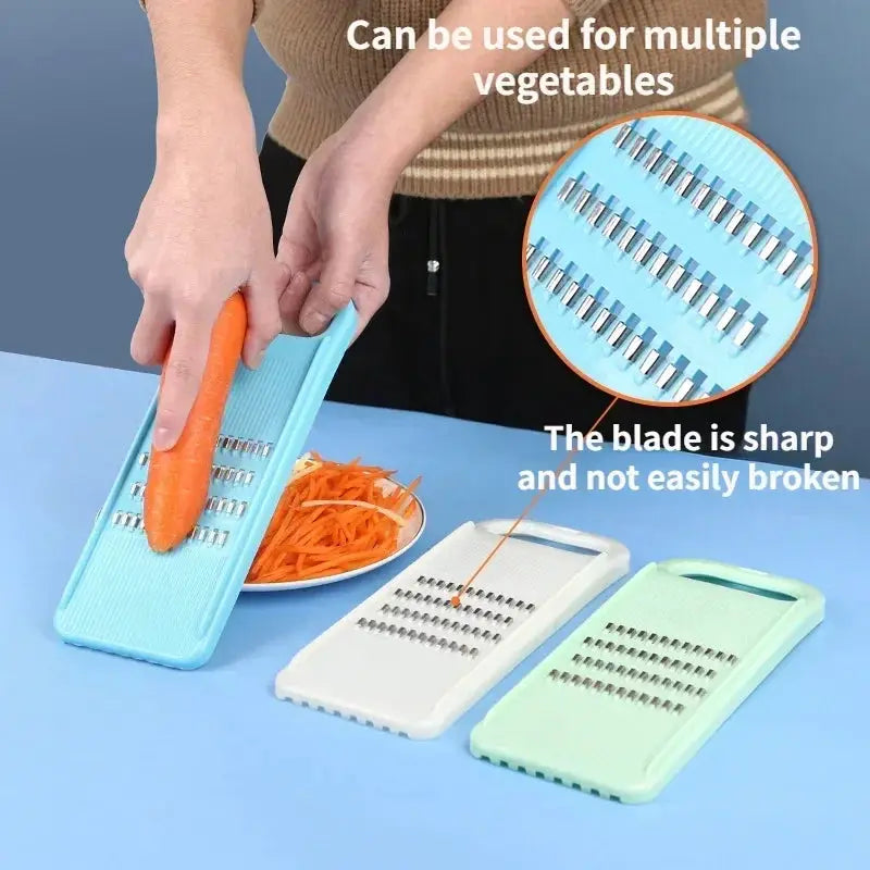 Manual Vegetable Grater | Stainless Steel Blades | Adjustable Slicer