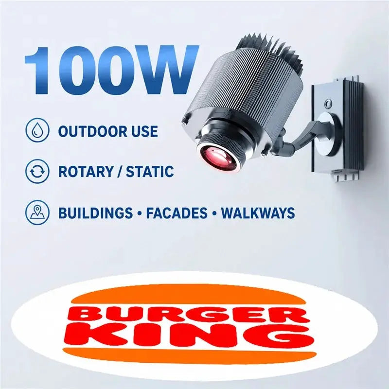 LED Image Projector | IP67 Waterproof | Custom Gobo Logo | HD Projection