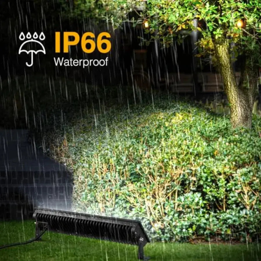 4Pack LED Shop Lights, 100W 14000lm Plug in Ultra Bright LED Work Lights, 6500K Daylight Garage Light, IP66 Waterproof Lighting from PriceLows™