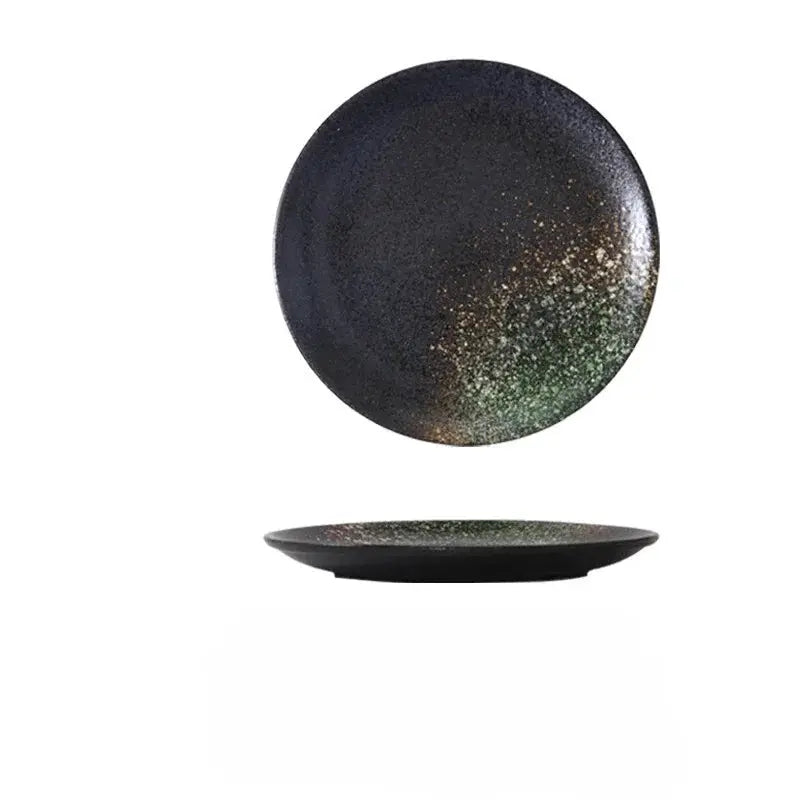 High Appearance Level Japanese Ceramic Tableware Bone Dish Home Platter Western Steak Plate Pasta Salad Fruit Porcelain Plate from PriceLows™