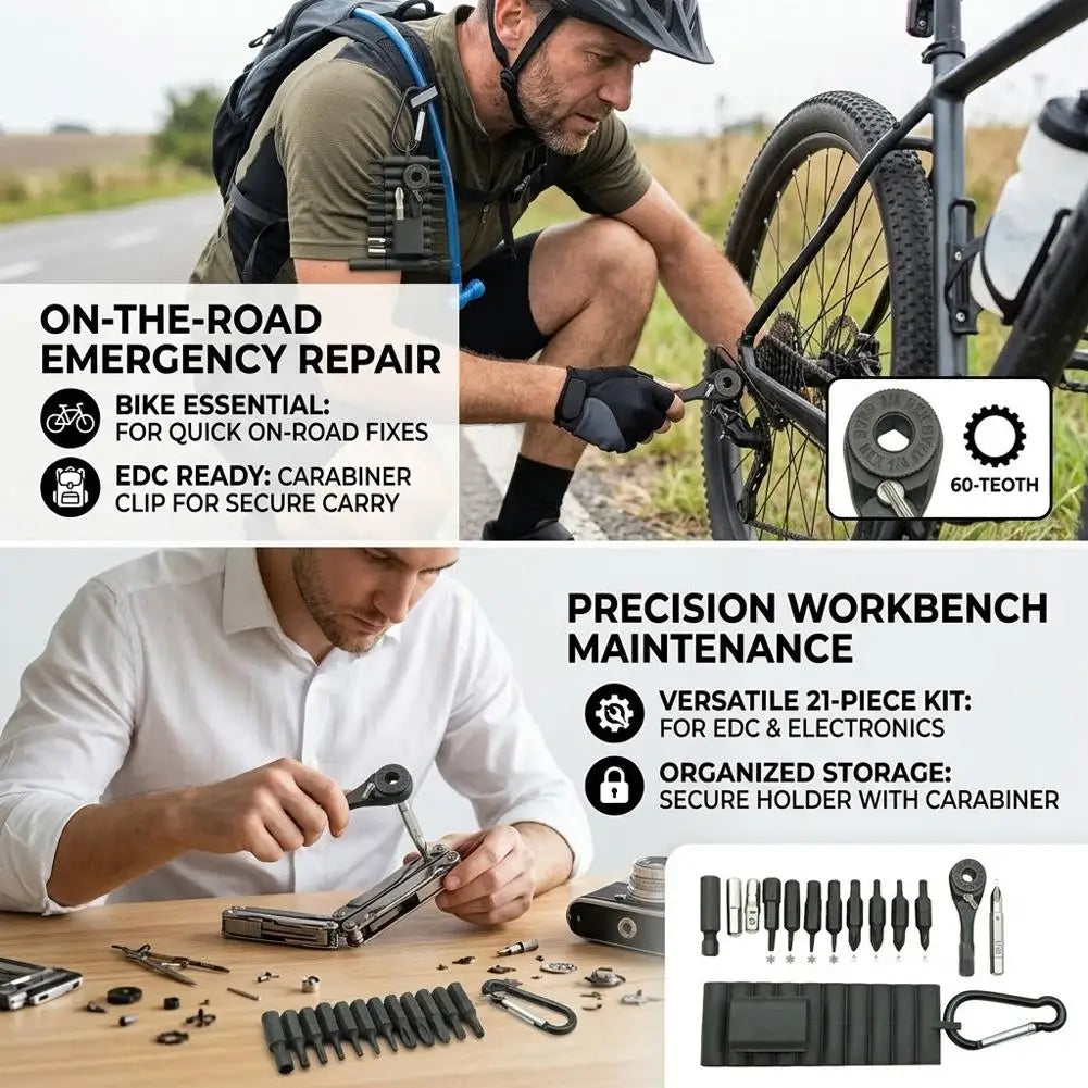 Mini Ratchet Wrench Set 22 in 1 Multifunctional Screwdriver Kit Small Ratcheting Screwdriver Combination Set for Car Electronics from PriceLows™