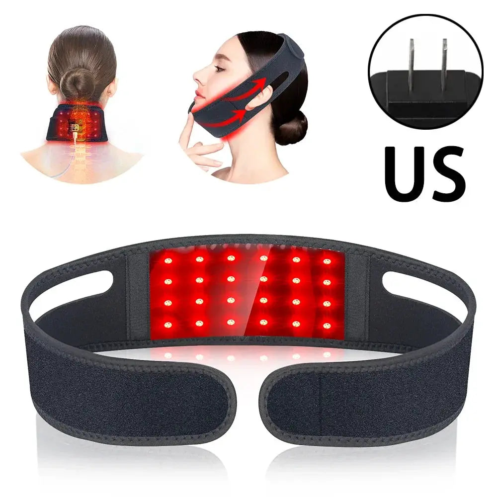 Neck Heating Wrap | 660nm Red Light | 850nm Infrared | Firming Skin Care