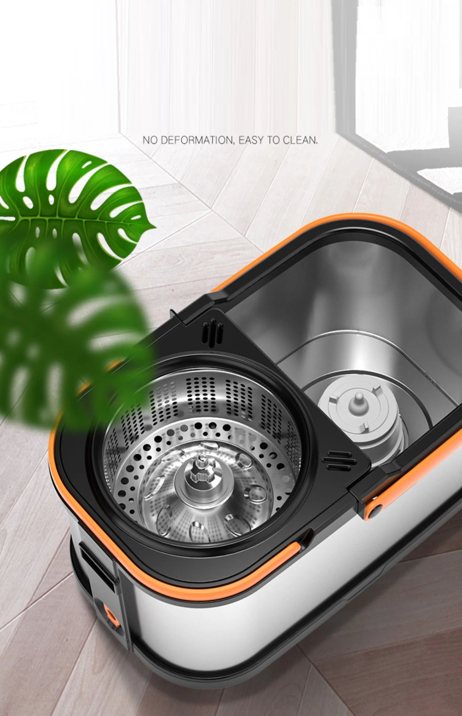 Mop Rotation No Hand Washing Dry And Wet Dual-Use Automatic Drying Household Floor Mop Bucket Dehydration Pier Duster Cloth from PriceLows™