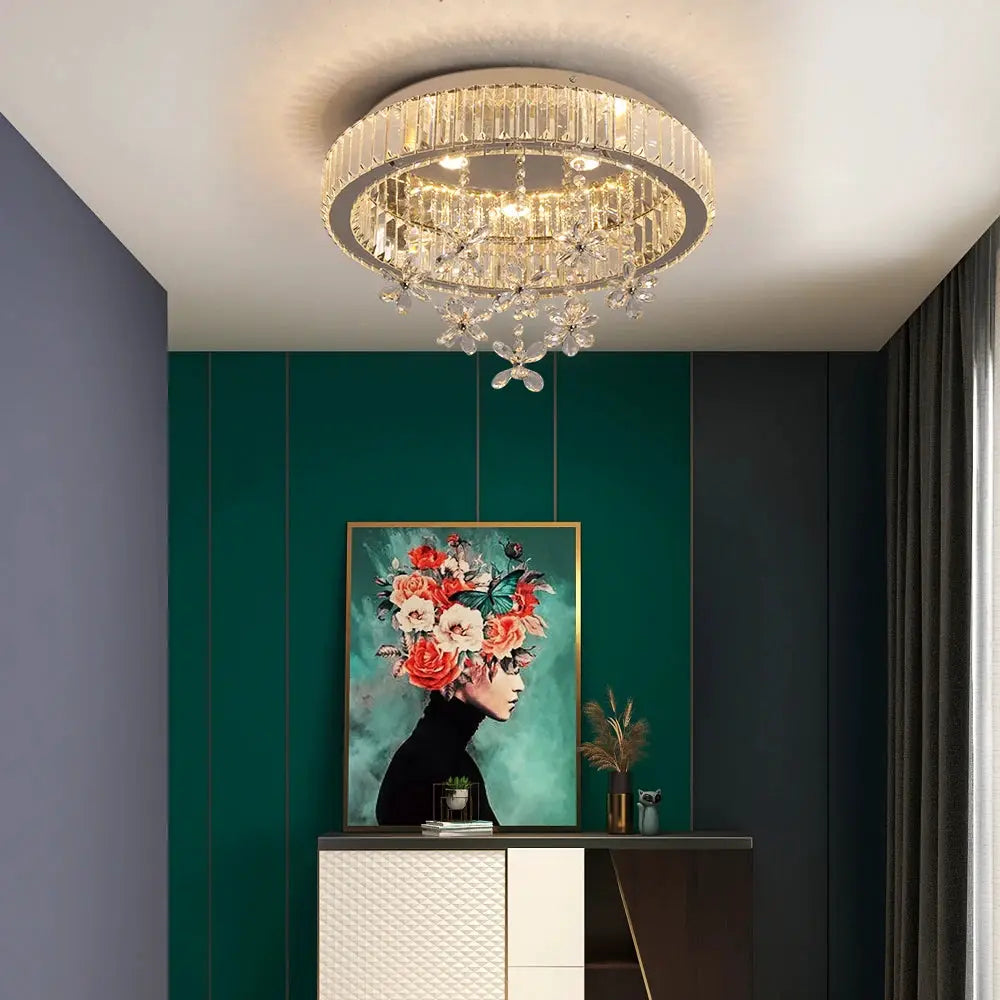 Crystal LED Ceiling Lamp Modern Chandelier Pendant Light Luxury Home Decor Living Dining Room Decor Fixtures Plafonnier Lustre from PriceLows™
