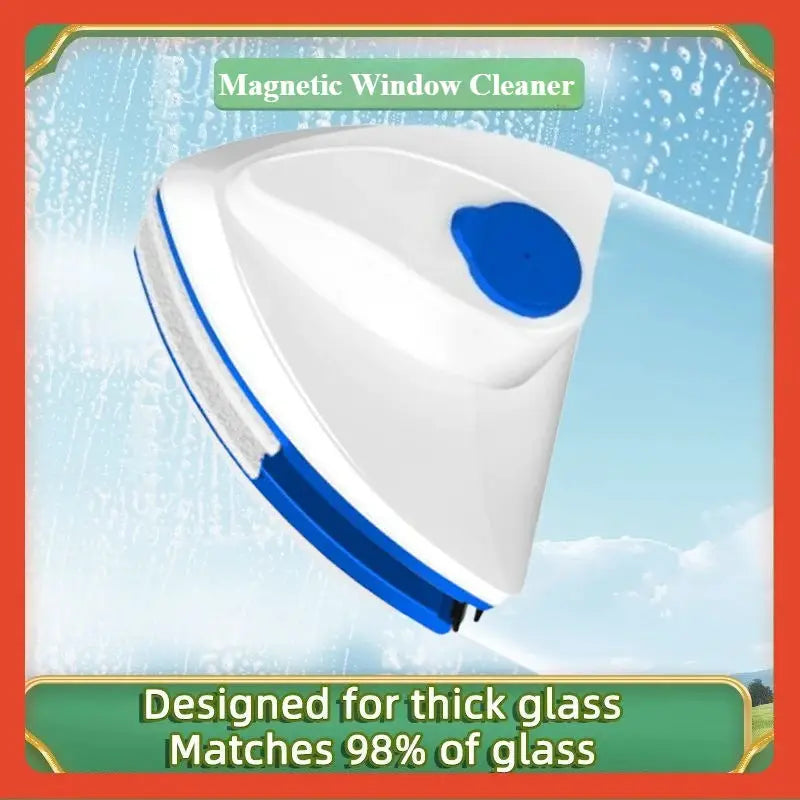 Magnetic Window Cleaner | Double-Sided | High-Rise Glass Wiper | One Size