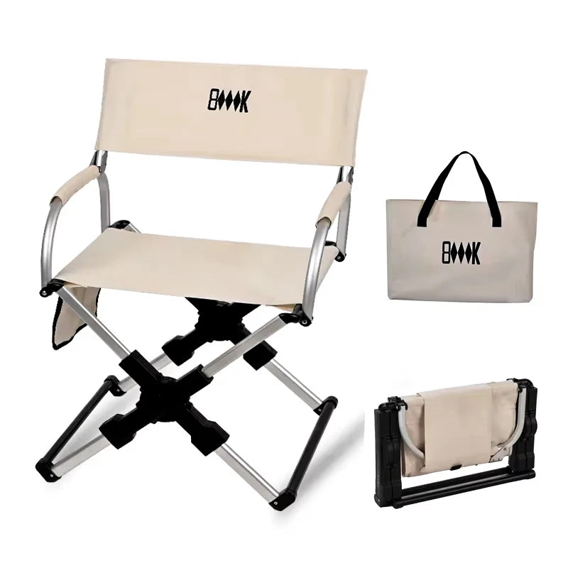 Director's Chair | Aluminum Frame | 100 kg Load Capacity | Size 55x50x82 cm