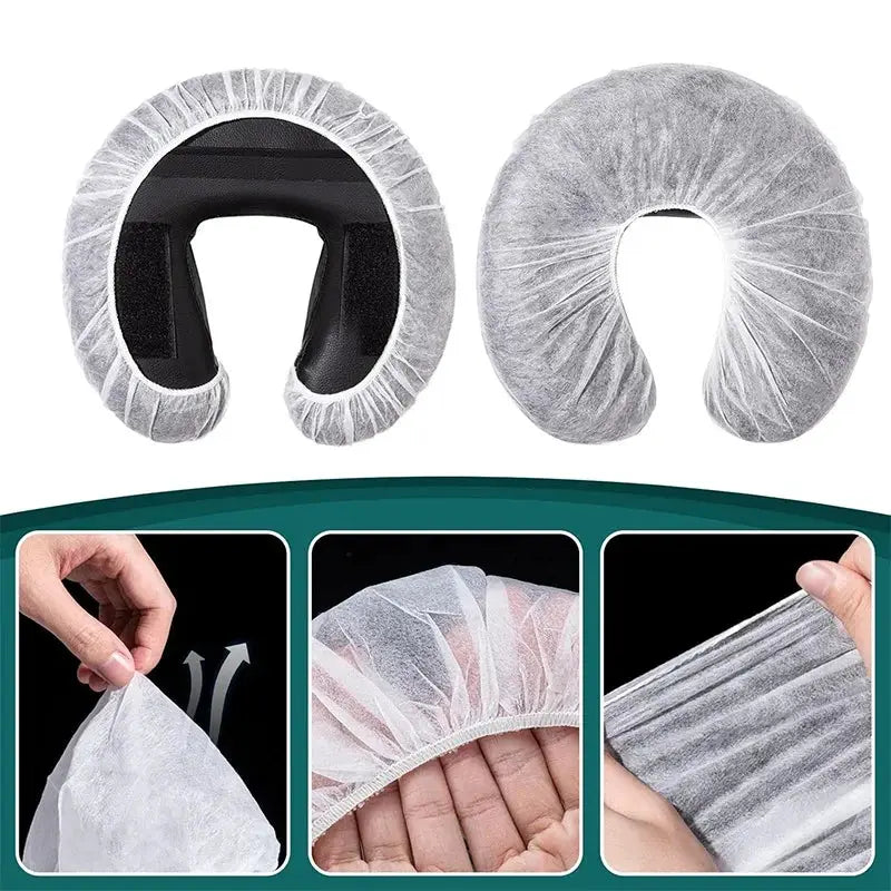 Non Woven U Shaped Headrest Pillowcase | Disposables for Beauty Spa