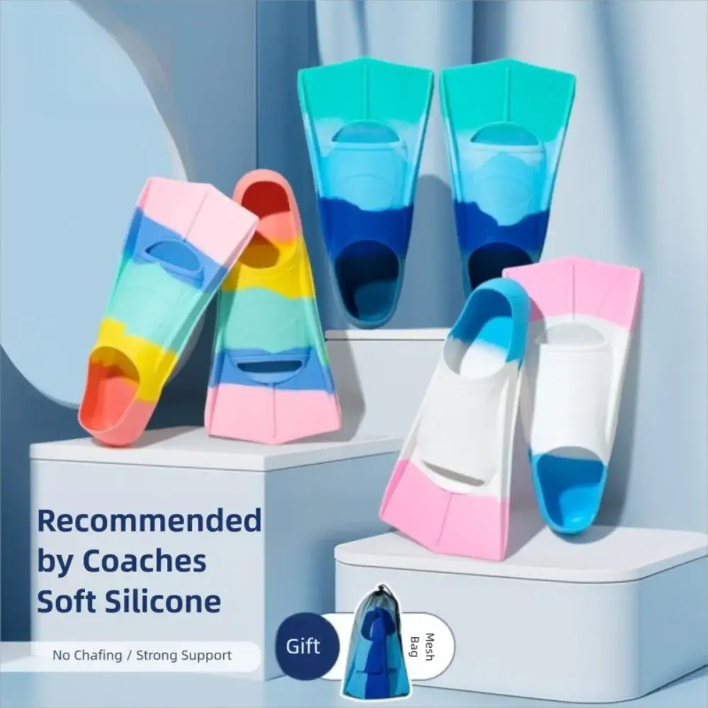 Professional Silicone Swimming Flippers Comfortable Non-slip Swim Fins Frog Shoes for Children Adult from PriceLows™