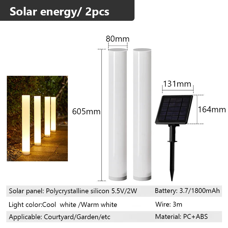 Solar-Powered Outdoor Garden Lights for Garden Villa Pathway Waterproof Landscape Lighting Ground Spike Auto On/Off Dusk to Dawn from PriceLows™