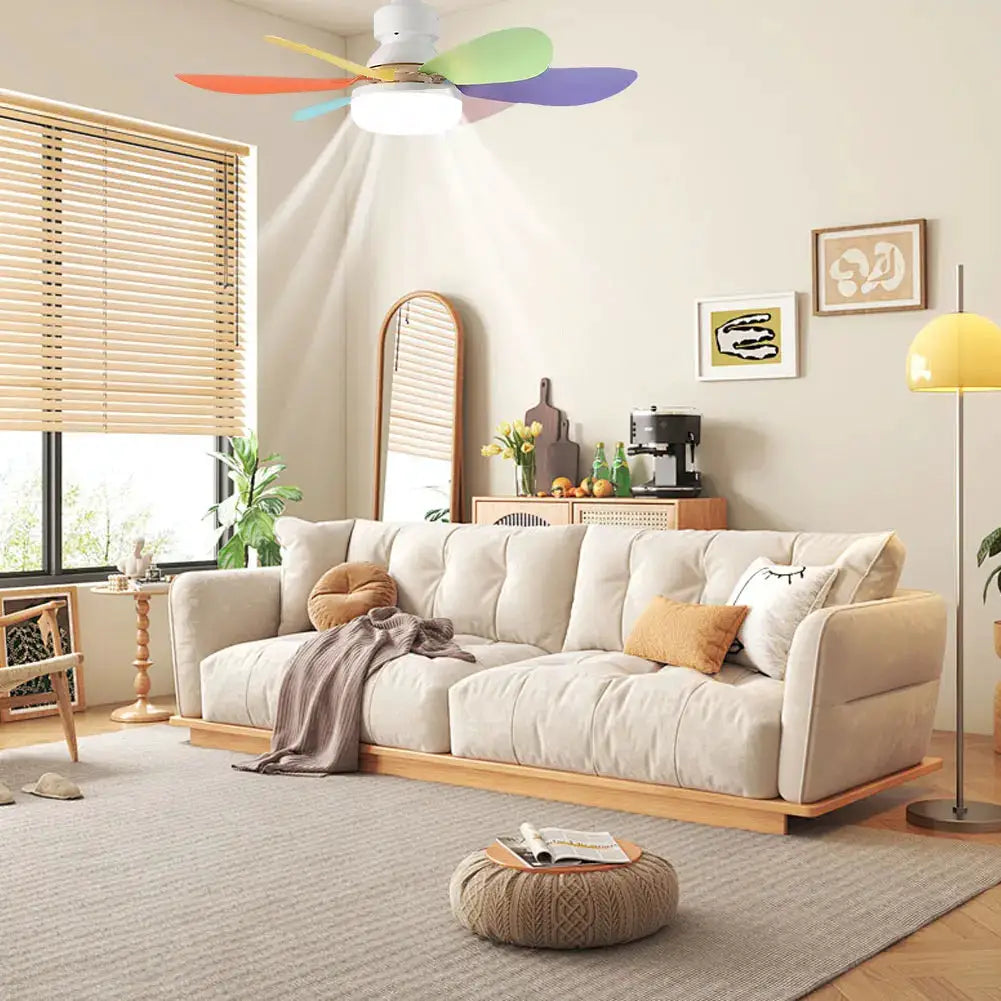Ceiling Fan With Light | Remote Control | E27 LED Socket | 40/52 cm