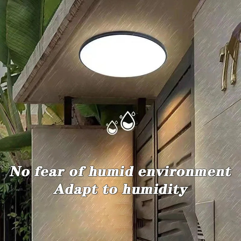 Waterproof LED Ceiling Light | 30W-40W | 220V | Black