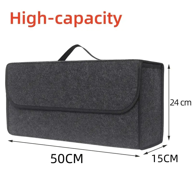 Large Anti Slip Compartment Boot Storage Organizer Tool Car Storage Bag Car Trunk Organizer Soft Felt Storage Box Accessories from PriceLows™