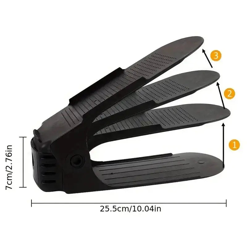 20pcs Shoe Slots Organizer, Thickened Double Storage Layer Closet Organization Stacker Easy No Assembly Required Rack Space Save from PriceLows™