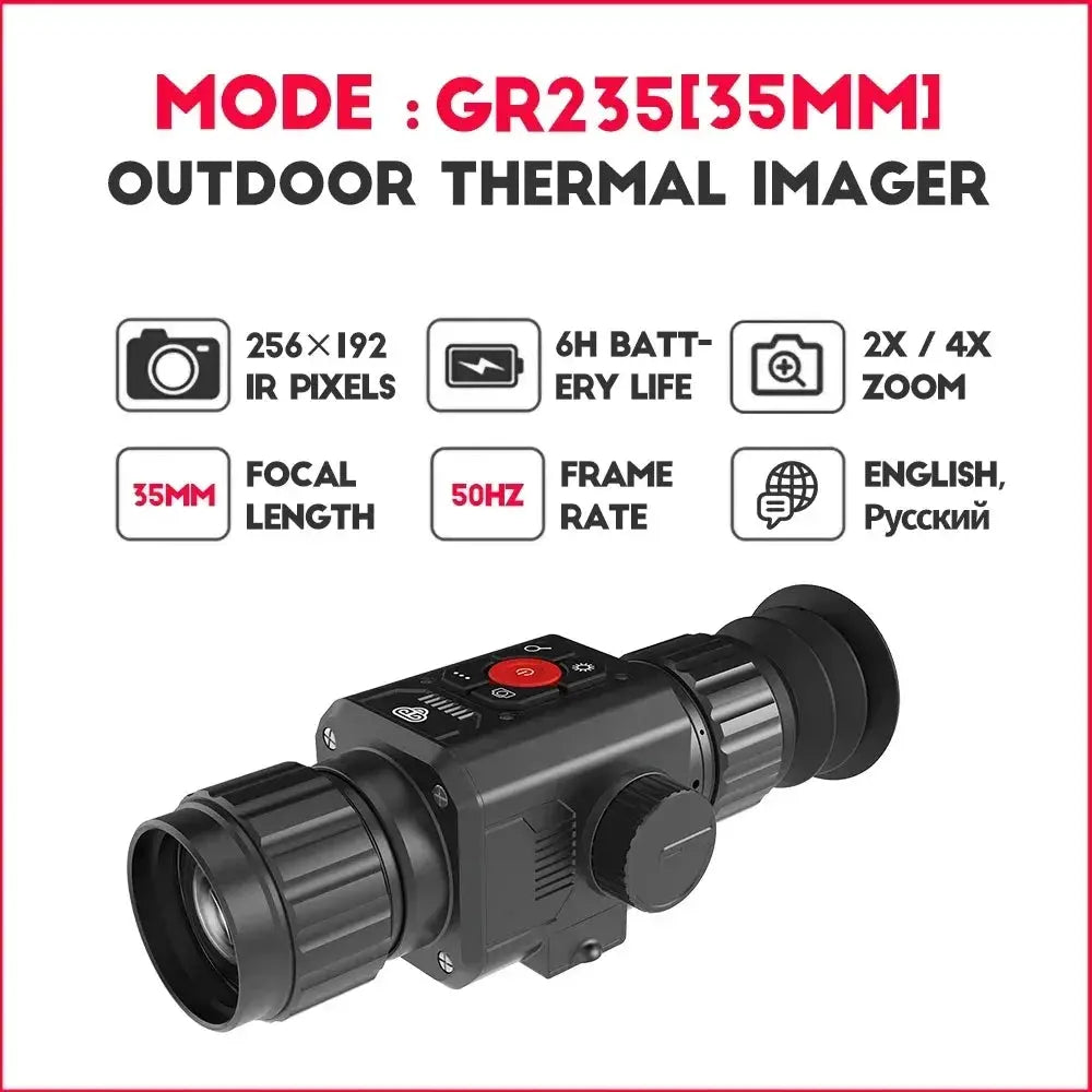 Thermal Scope 12um Thermal Imaging Scopes for Rifles 25mm 35mm Thermal Riflescope Thermal Night Vision Scope for Hunting from PriceLows™