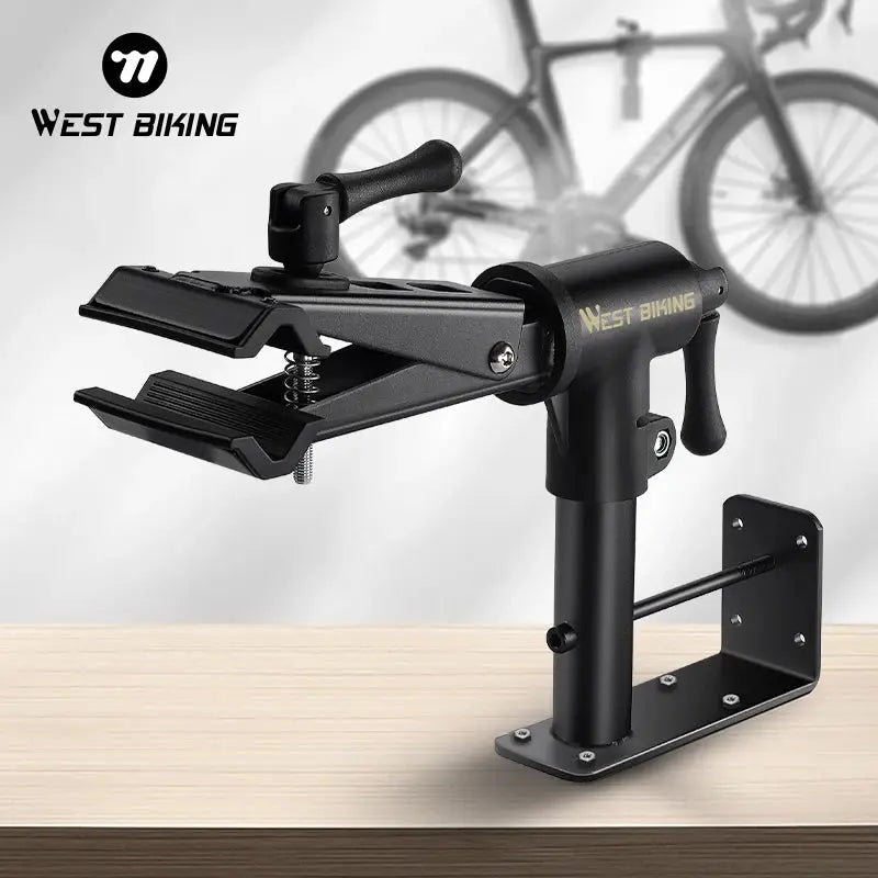 WEST BIKING Bicycle Repair Stand Wall/Table Mount Bike Parking Racks Maintenance Support Adjustable Clamp Bike Display Storage from PriceLows™