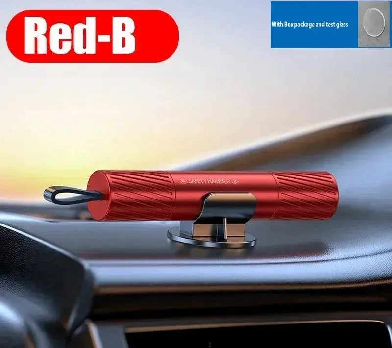New 2 In 1 Car Safety Hammer Emergency Glass Breaker Cut The Seat Belt High Hardness Tungsten Steel Rescue Tool Auto Accessories from PriceLows™