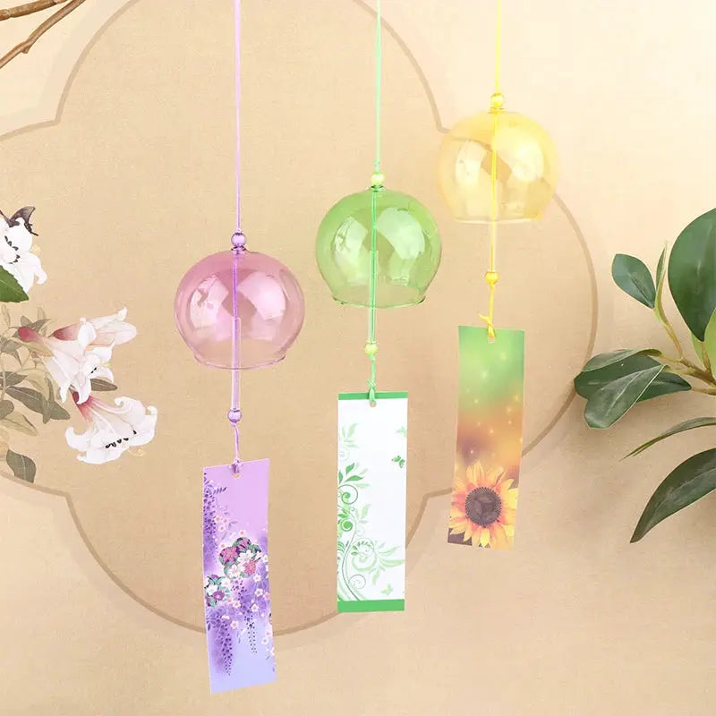 1Pc Wind Bells New Handmade Glass Wind Chime Birthday Gift Christmas Gift Home Decors Wind Chimes Japanese Style from PriceLows™
