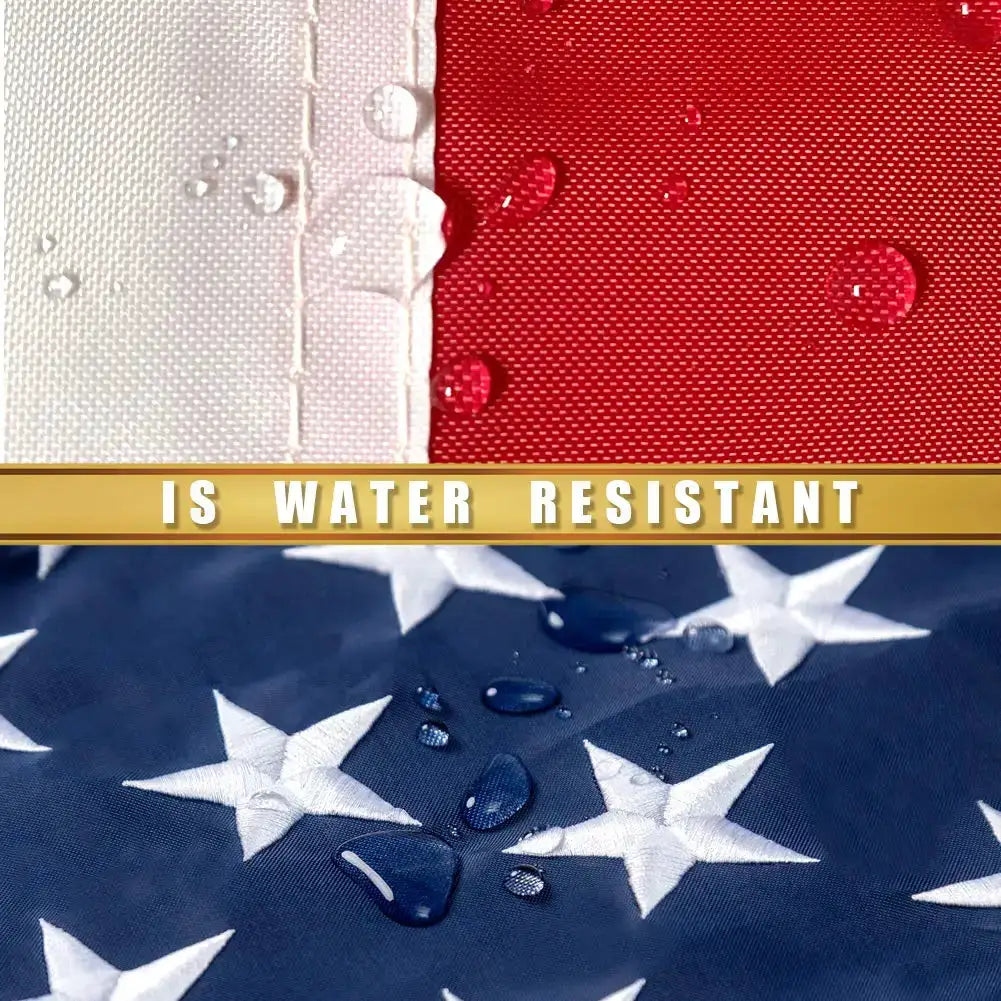 American Flag | 60In L X 36In W | Brass Grommets, Embroidered Stars from PriceLows™