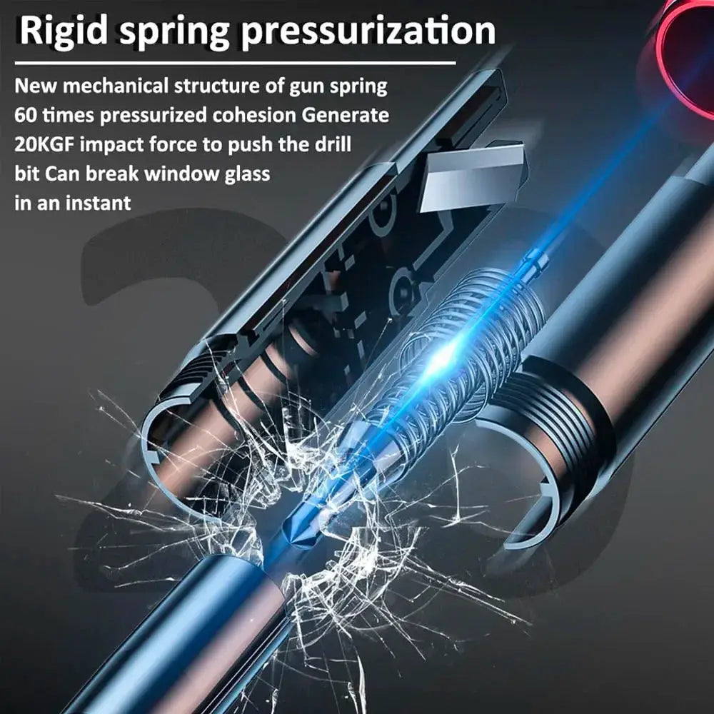New 2 In 1 Car Safety Hammer Emergency Glass Breaker Cut The Seat Belt High Hardness Tungsten Steel Rescue Tool Auto Accessories from PriceLows™