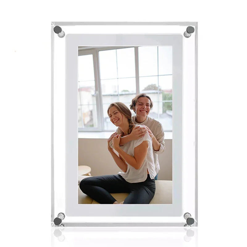 Acrylic Digital Photo Frame | IPS Display | 4GB Built-In Memory | 5 to 7 Inches
