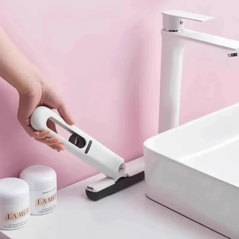 Mini Mop for Desk, Multi-Purpose Foldable Wet Dry Mop Absorption for Floor Glass Bathroom Compact Lightweight Ideal Choice from PriceLows™