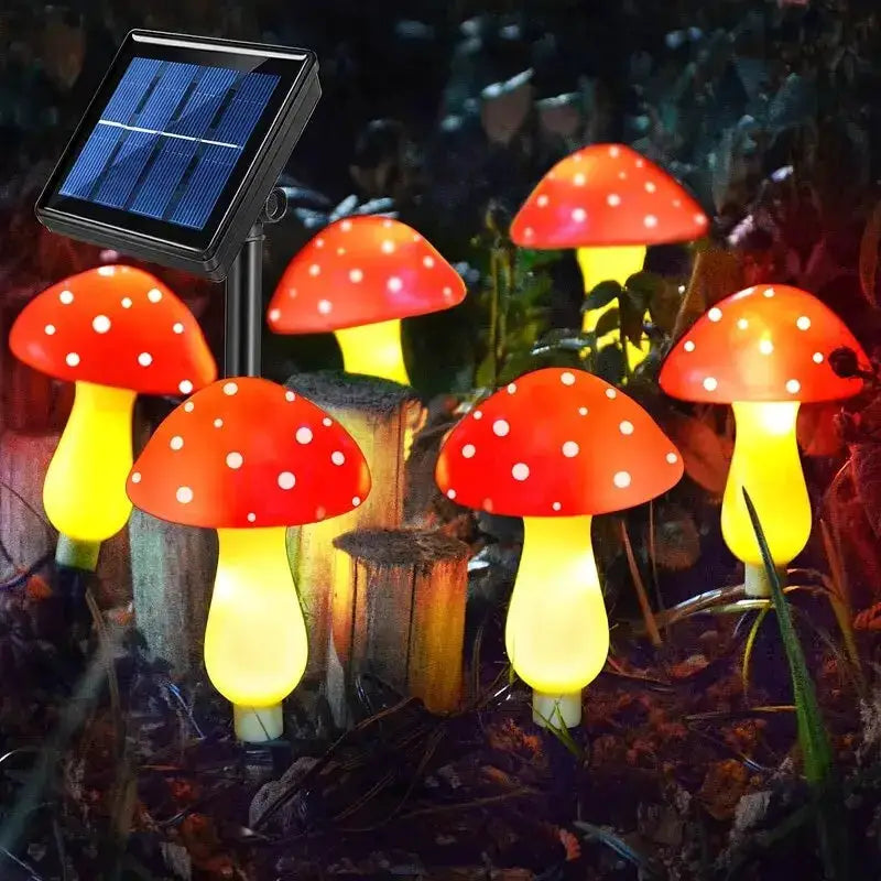 1PC Solar Mushroom Path Lights,8 Modes Outdoor Waterproof LED Lamp,Landscape Lights For Garden,Lawn,Yard,Pathway,Terrace Decor from PriceLows™