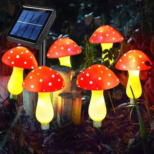 1PC Solar Mushroom Path Lights,8 Modes Outdoor Waterproof LED Lamp,Landscape Lights For Garden,Lawn,Yard,Pathway,Terrace Decor from PriceLows™