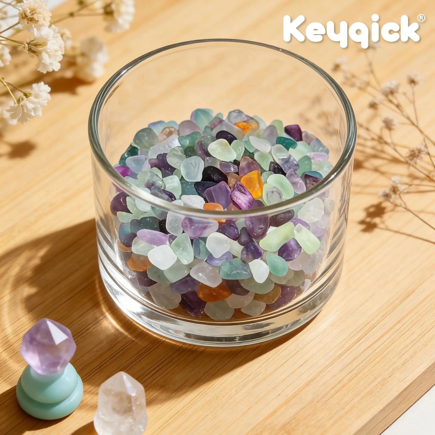Natural Fluorite Fragments | 360g Net Weight | Rough Cut Edges | Versatile Gravel