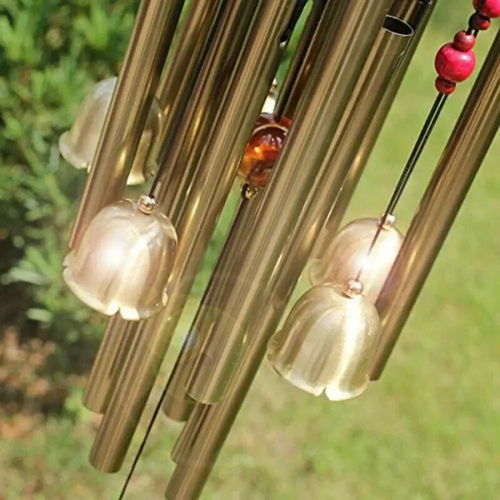 Wind Chime Angel Metal Aluminum Tubes Bell Wind Chime Creative Hollow Home Garden Wall Hanging Decoration Handmade Gift from PriceLows™