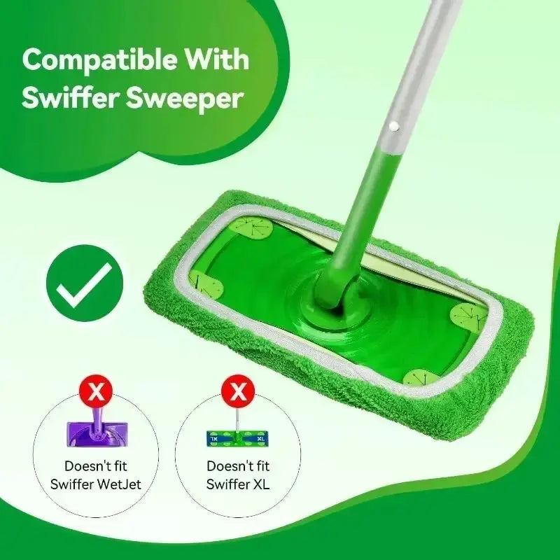 Reusable Mop Pads for Swiffer Sweeper Mops Washable Microfiber Mopping Cloth Refills for Surface/Hardwood Floor Cleaning from PriceLows™