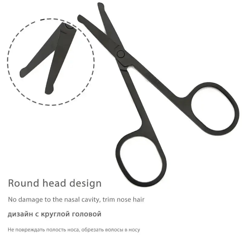 Wholesale Nose Hair Shears For Personal Care Facial Hair Removal And Ear Nose Eyebrow Trimming Stainless Steel Fine nose trimmer from PriceLows™