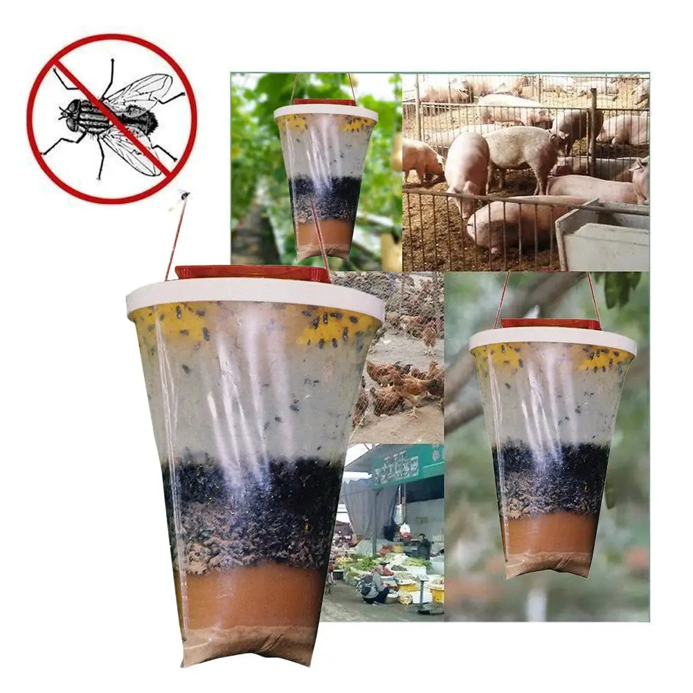 1-10PCS set Fly Trap Hanging Fly Catcher Non-toxic Fly Lure Bag Pest Trap With Bait Insect Bug Killer Garden Hanging Flycatcher from PriceLows™