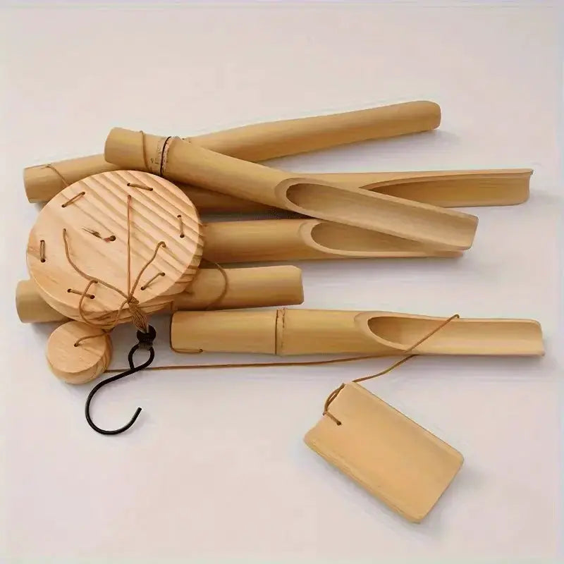 Handcrafted Bamboo Wind Chime- Calm and Deep Sound, Wall-Mounted Outdoor Decoration, Perfect Gift for Any Occasion from PriceLows™