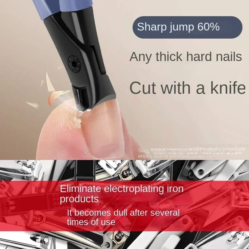 Nail Clippers | Anti Splash Design | Stainless Steel | Large Size