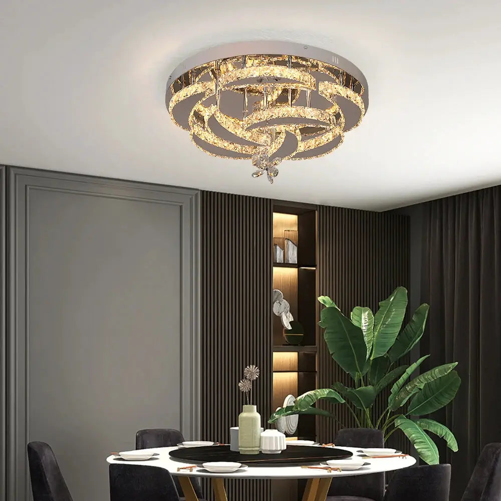 Crystal Ceiling Lamp Led Chandelier Modern Penadant Lighting Fixture For Living Dining Room Bedroom Decorate Lustre RC Dimmable from PriceLows™