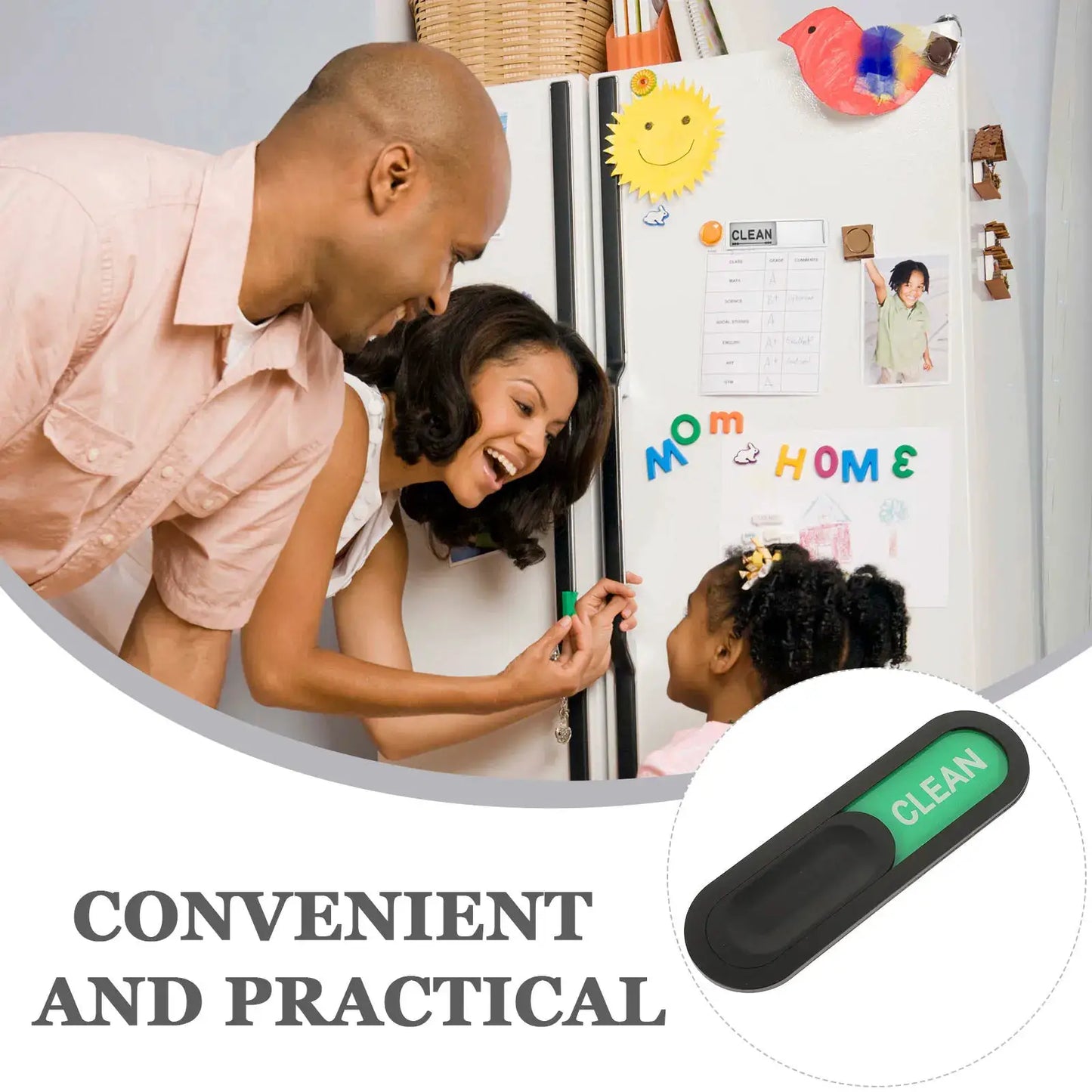 Dishwasher Indicator Magnet | Oval | Non Scratching