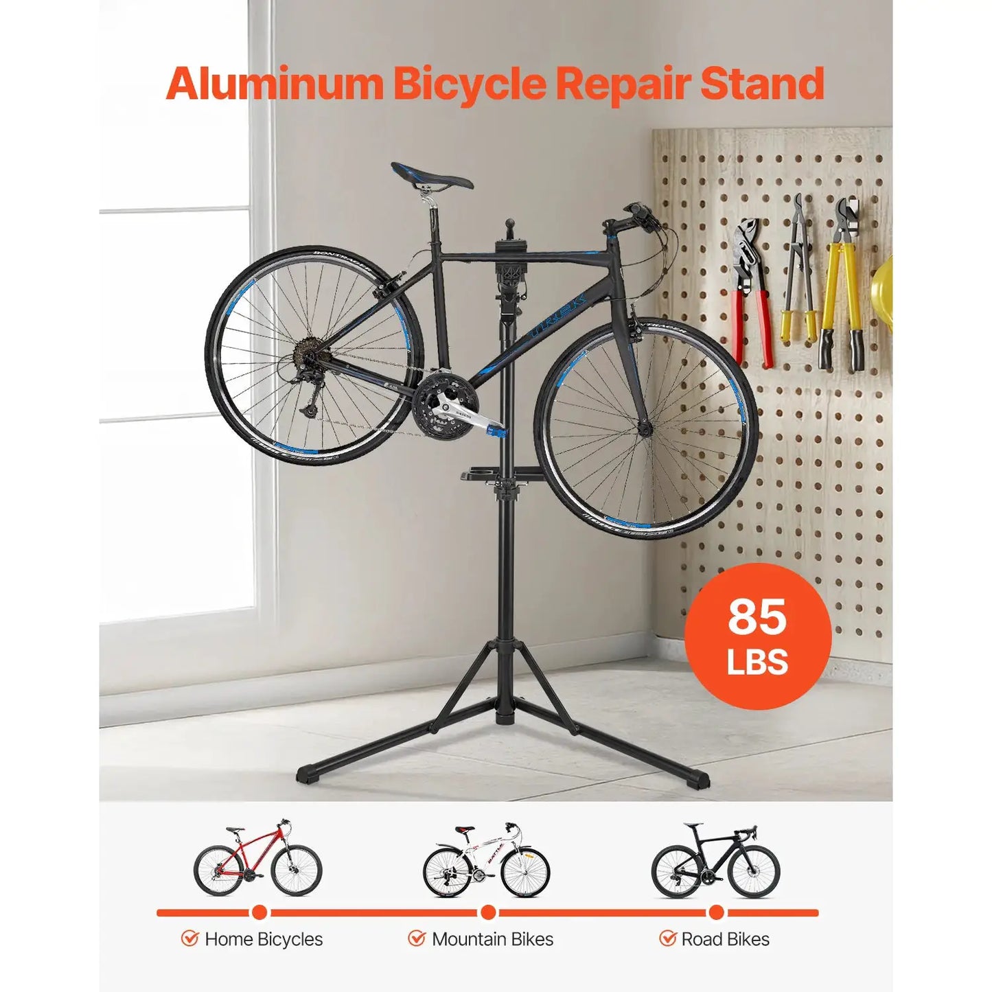SucceBuy Bike Repair Stand 66/85/88/110lb Heavy-duty Bicycle Work Stand Foldable Bicycle Maintenance Rack for Mountain&Road Bike from PriceLows™