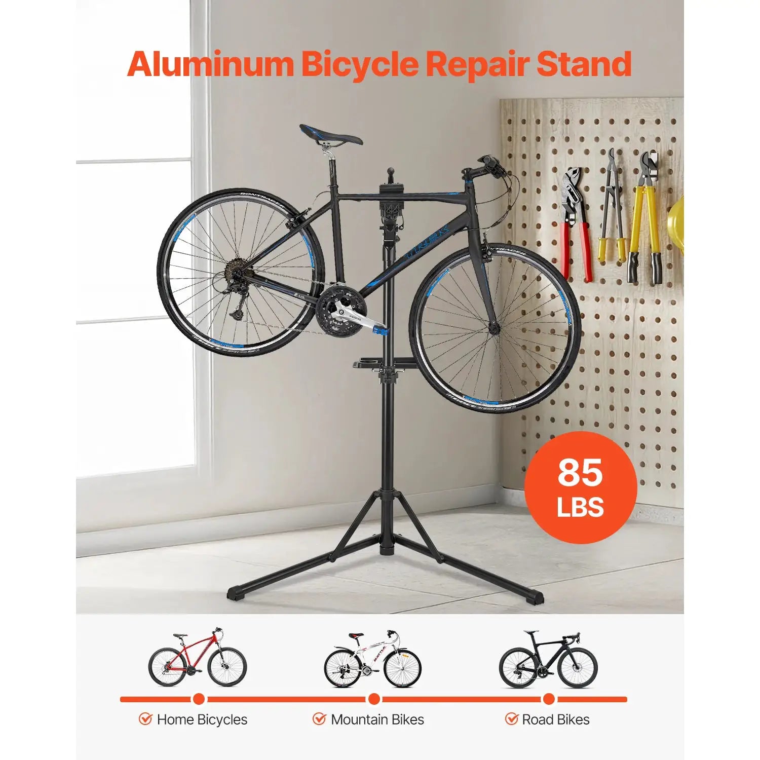 SucceBuy Bike Repair Stand 66/85/88/110lb Heavy-duty Bicycle Work Stand Foldable Bicycle Maintenance Rack for Mountain&Road Bike from PriceLows™