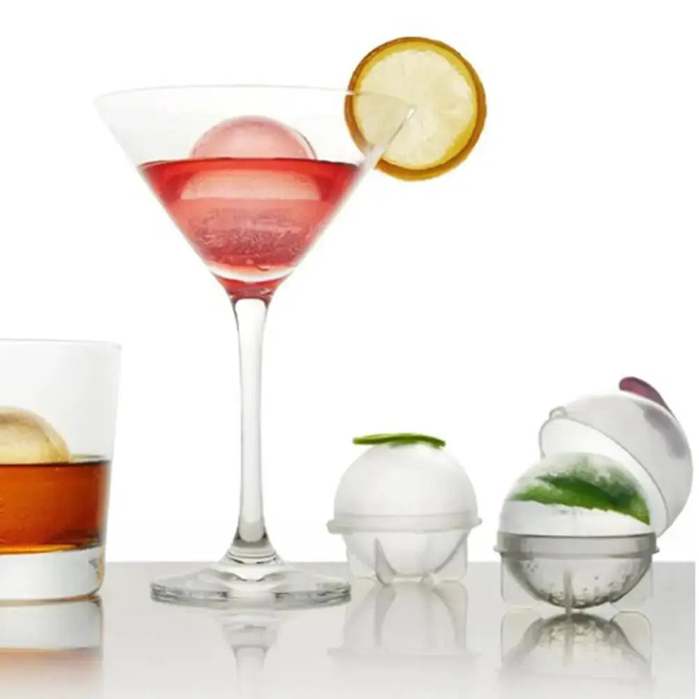 5-1Pcs 5CM Round Ball Ice Cube Mold DIY Ice Cream Maker Plastic Ice Mould Whiskey Ice Tray Bar Tool Kitchen Gadget Accessories from PriceLows™